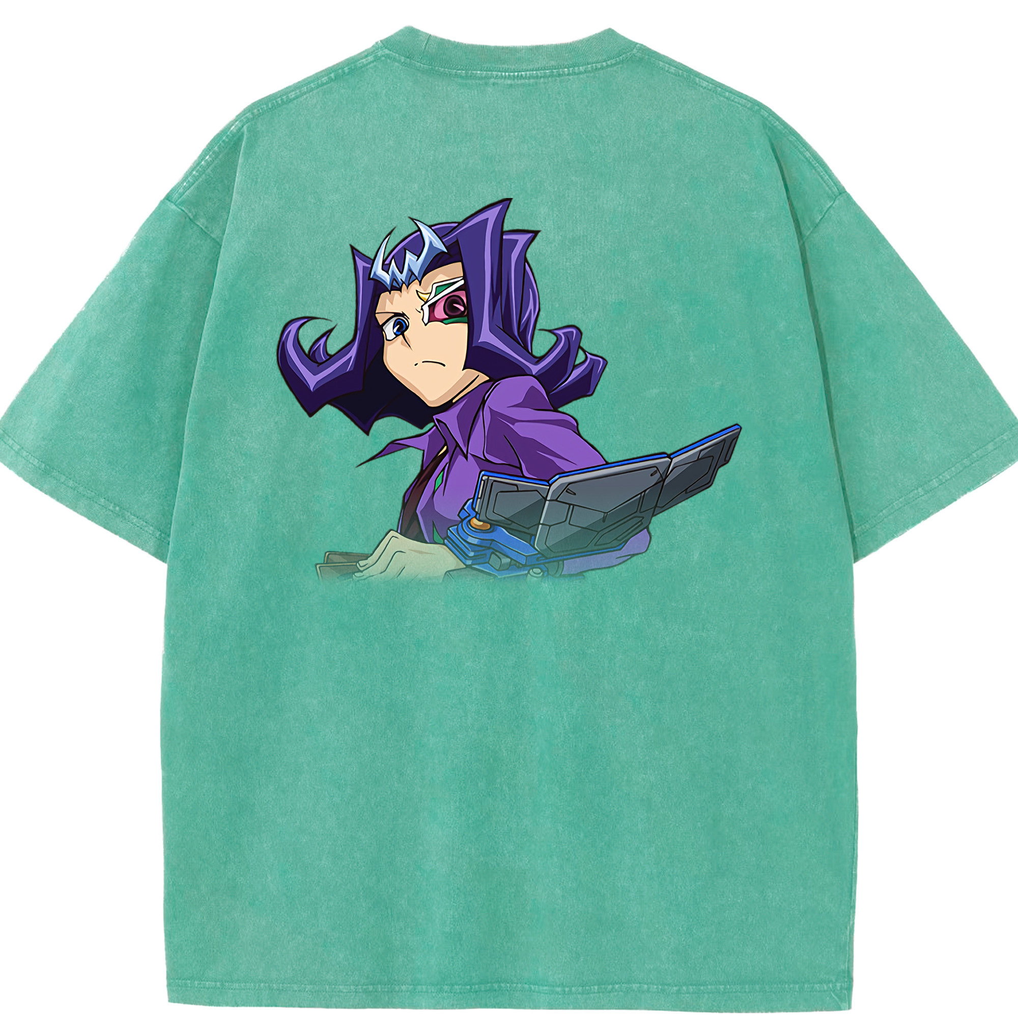 （画像用） 遊☆戯☆王 Yu-Gi-Oh! 綿100% ヴィンテージ風 半袖Tシャツ（背面プリント）